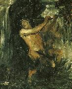 Ernst Josephson nacken, van goghskissen oil painting